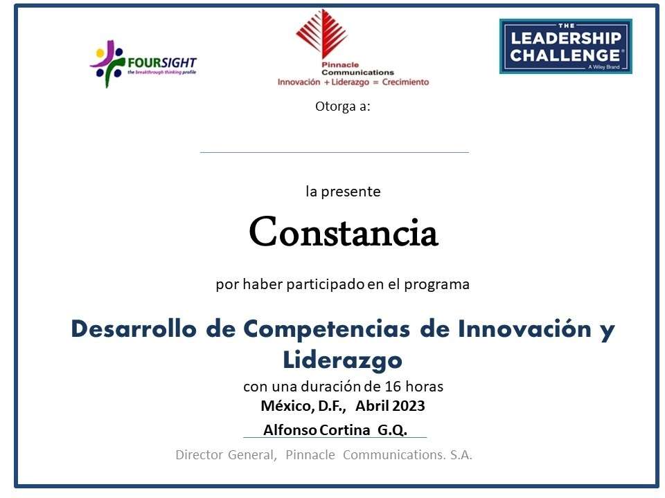 Ejemplo de Constancia con Valor Curricular